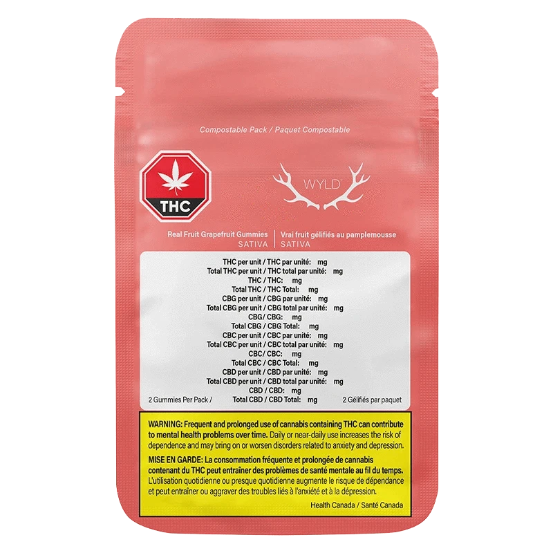 Wyld - Grapefruit Sativa Gummies - Image 3
