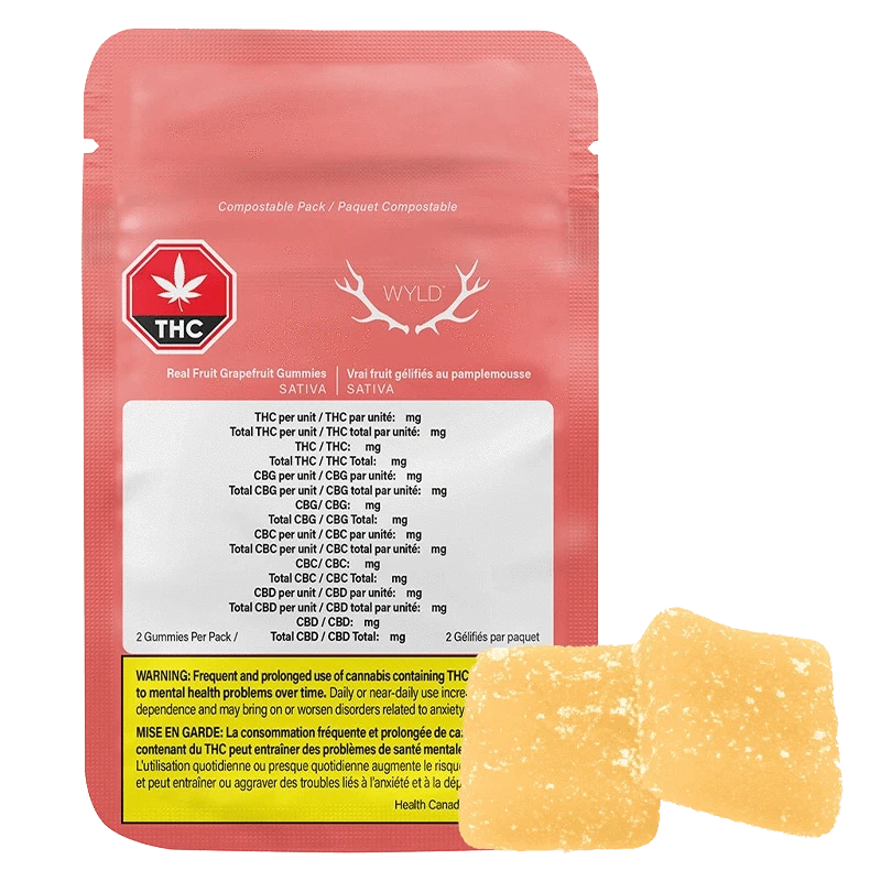 Wyld - Grapefruit Sativa Gummies