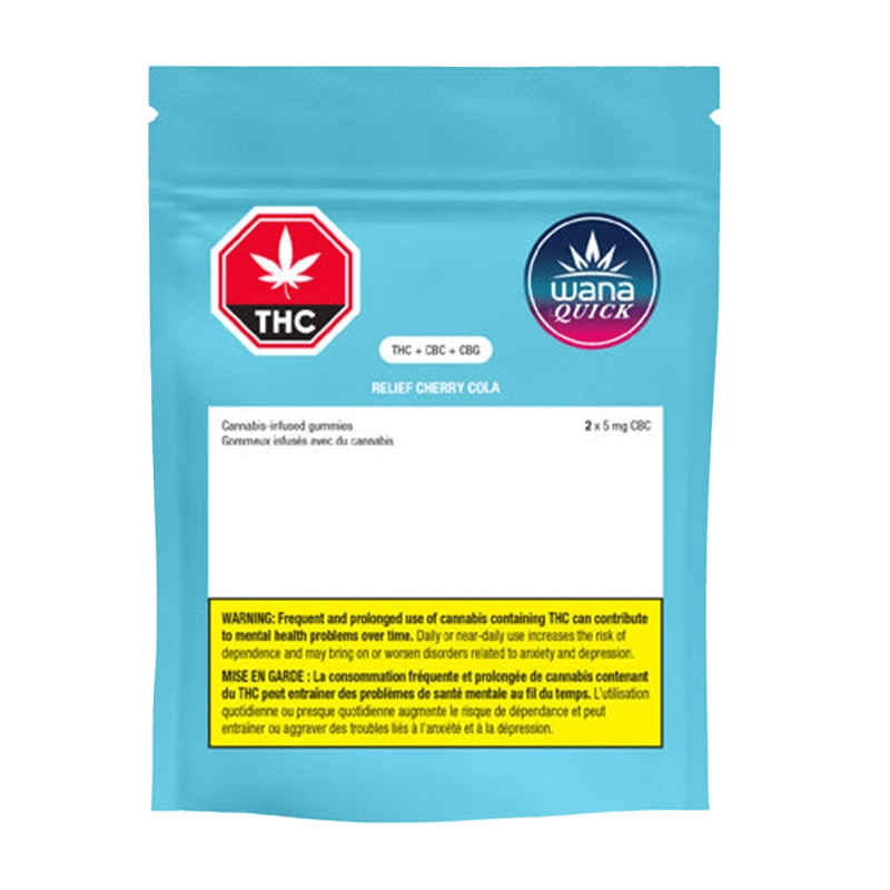 Wana Quick - Relief Cherry Cola THC:CBC:CBG Gummies - Image 3