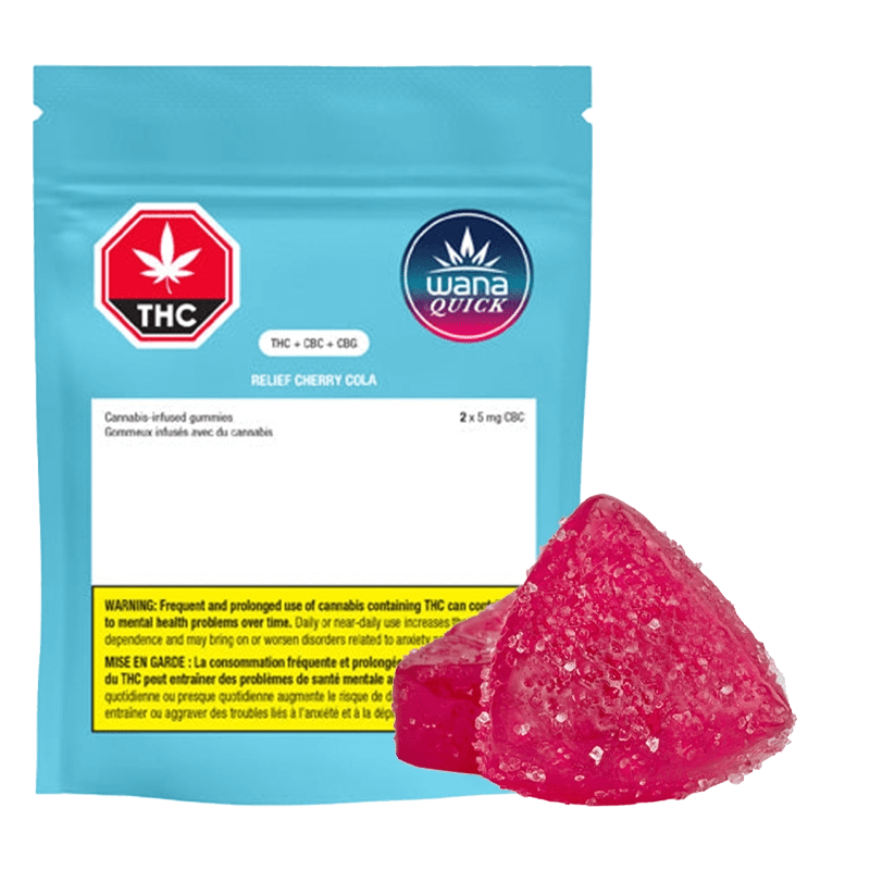 Wana Quick - Relief Cherry Cola THC:CBC:CBG Gummies