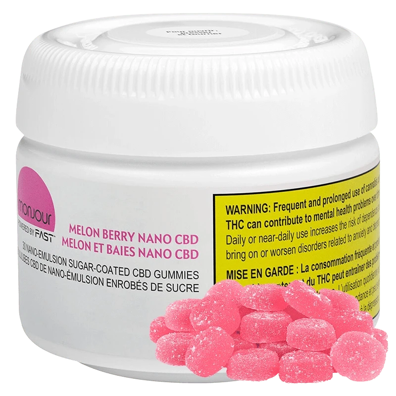 Monjour - Melon Berry Nano CBD Gummies (HYBRID)