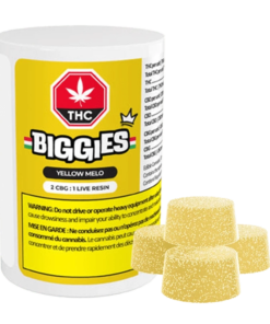 Biggies - Yellow Melo 2:1 CBG:THC Live Resin Gummies (HYBRID)