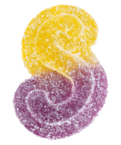 Alternative view of Spinach Sourz - Fully Blasted Peach Passionfruit 1:1 CBN:THC Gummies (INDICA)