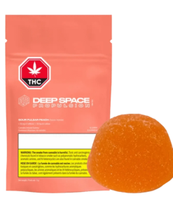 Deep Space Propulsion - Sour Pulsar Peach THC Caffeine Gummy (HYBRID)