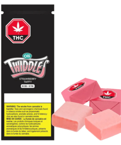 Twiddles - 3:1 Original Strawberry Taffy CBG/THC Gummies (HYBRID)