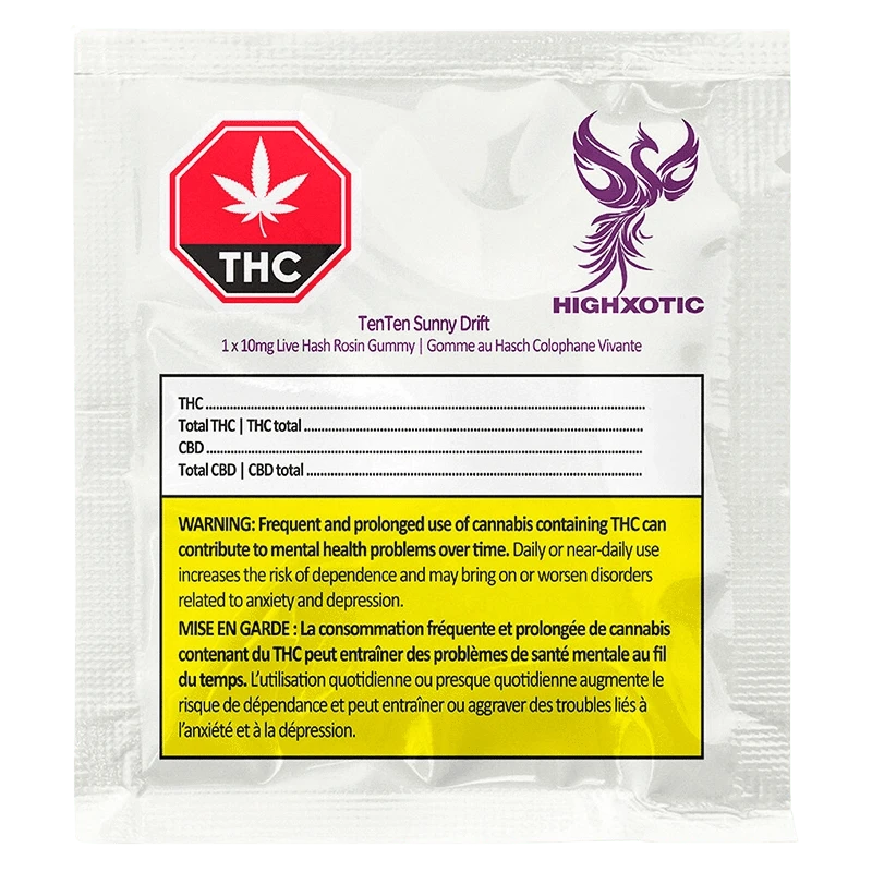HighXotic - TenTen Sunny Drift Live Rosin Gummies (SATIVA) - Image 3