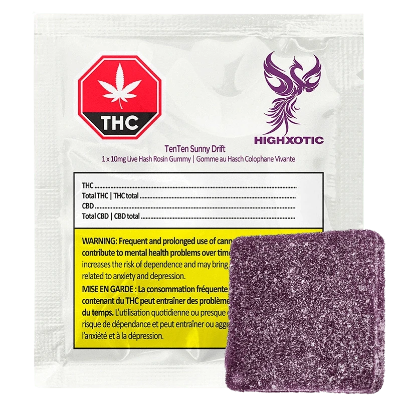 HighXotic - TenTen Sunny Drift Live Rosin Gummies (SATIVA)