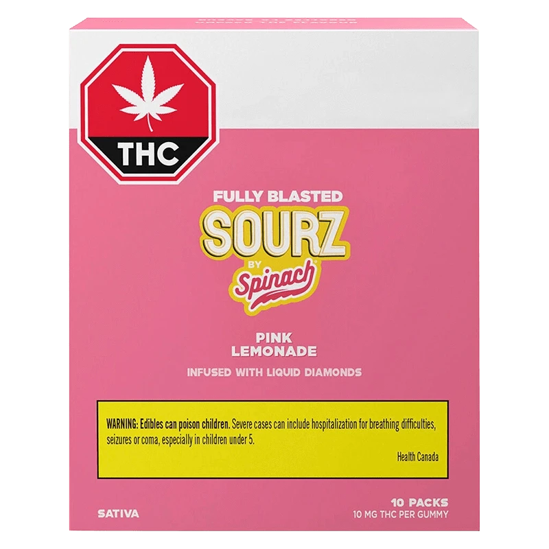 Spinach Sourz - Fully Blasted Pink Lemonade Gummies (SATIVA) - Image 3