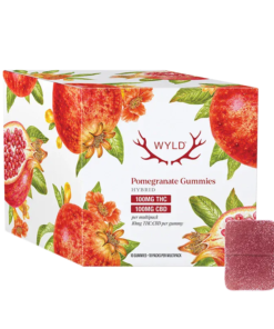 Wyld - Pomegranate 1:1 THC:CBD Gummies (HYBRID)