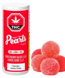 Pearls By Gron - Sour Cherry Bliss 1:1:1 CBC/CBG/THC Gummies