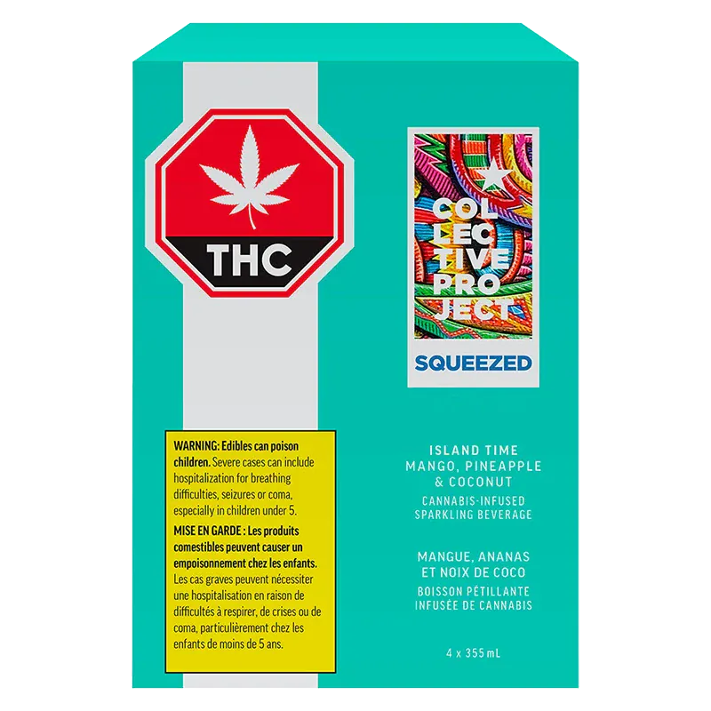 Collective Project - Island Time Mango Pineapple & Coconut Sparkling Juice 4 Pack - Image 3