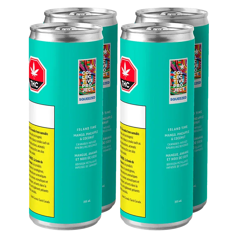 Collective Project - Island Time Mango Pineapple & Coconut Sparkling Juice 4 Pack - Image 2