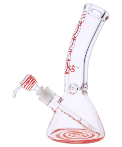 Vodka - Vodka 9mm Bent Neck Water Pipe - Red - 12in.