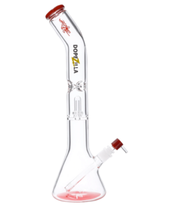 Dopezilla - Dopezilla Titans Promethus Water Pipe Red 18 in.