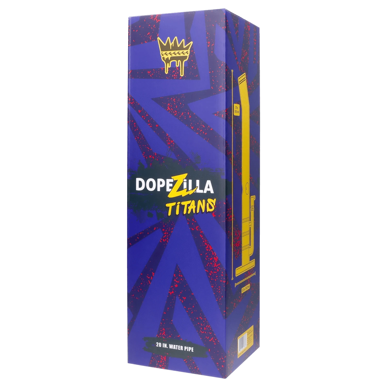 Dopezilla - Dopezilla Titans Cronus Water Pipe Dark Blue 20 in. - Image 11