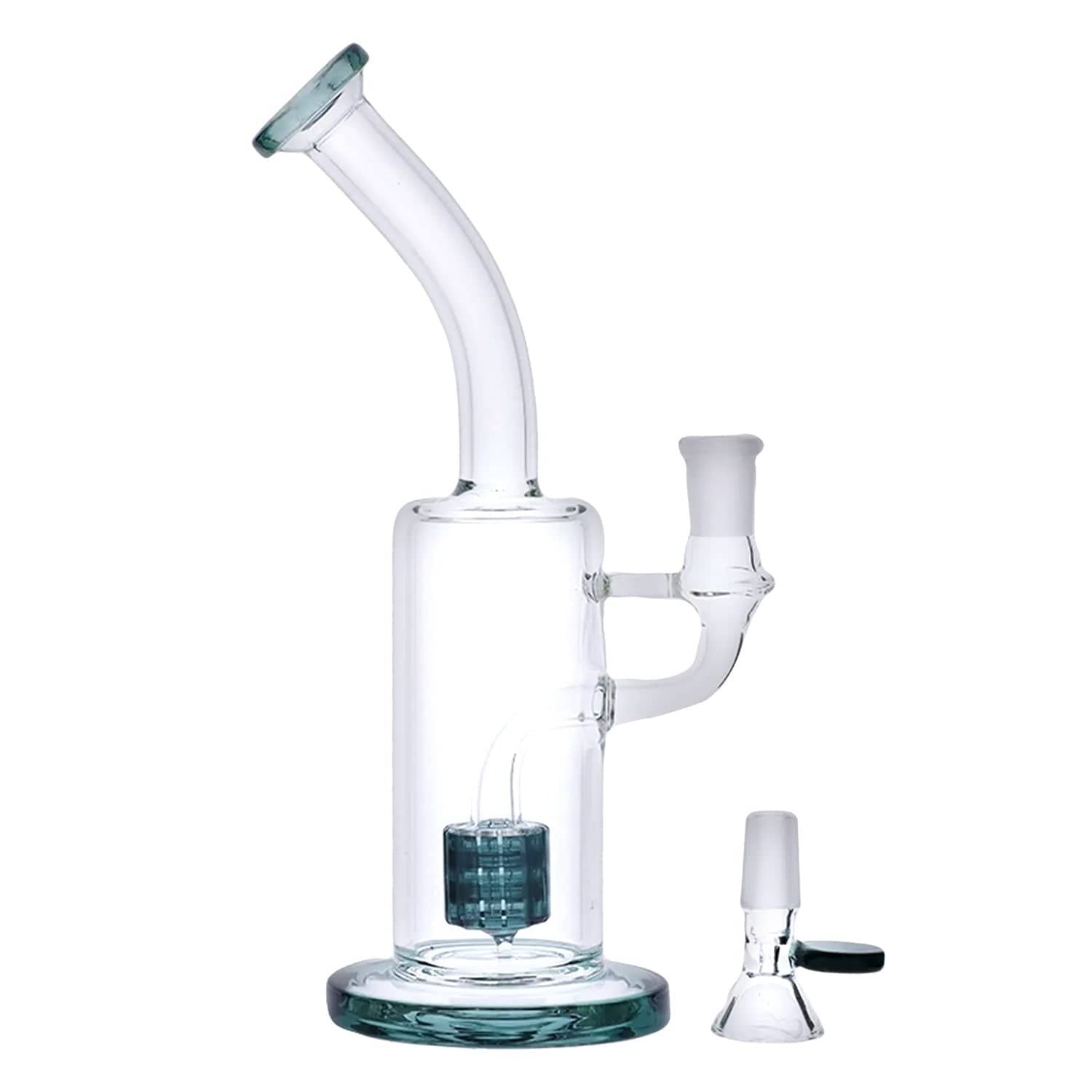 Valiant - Valiant Beaker Water Pipe w/ Perc - Milky Blue - 11in. - Image 3