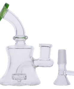 Valiant - Valiant Hourglass Base Water Pipe - Jade - 5.5in.