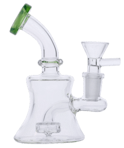 Alternative view of Valiant - Valiant Hourglass Base Water Pipe - Jade - 5.5in.