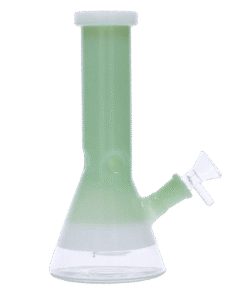 Alternative view of Valiant - Valiant Beaker Water Pipe w/ White Rings - Mint Green - 8in.