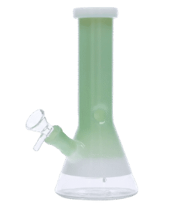 Valiant - Valiant Beaker Water Pipe w/ White Rings - Mint Green - 8in.