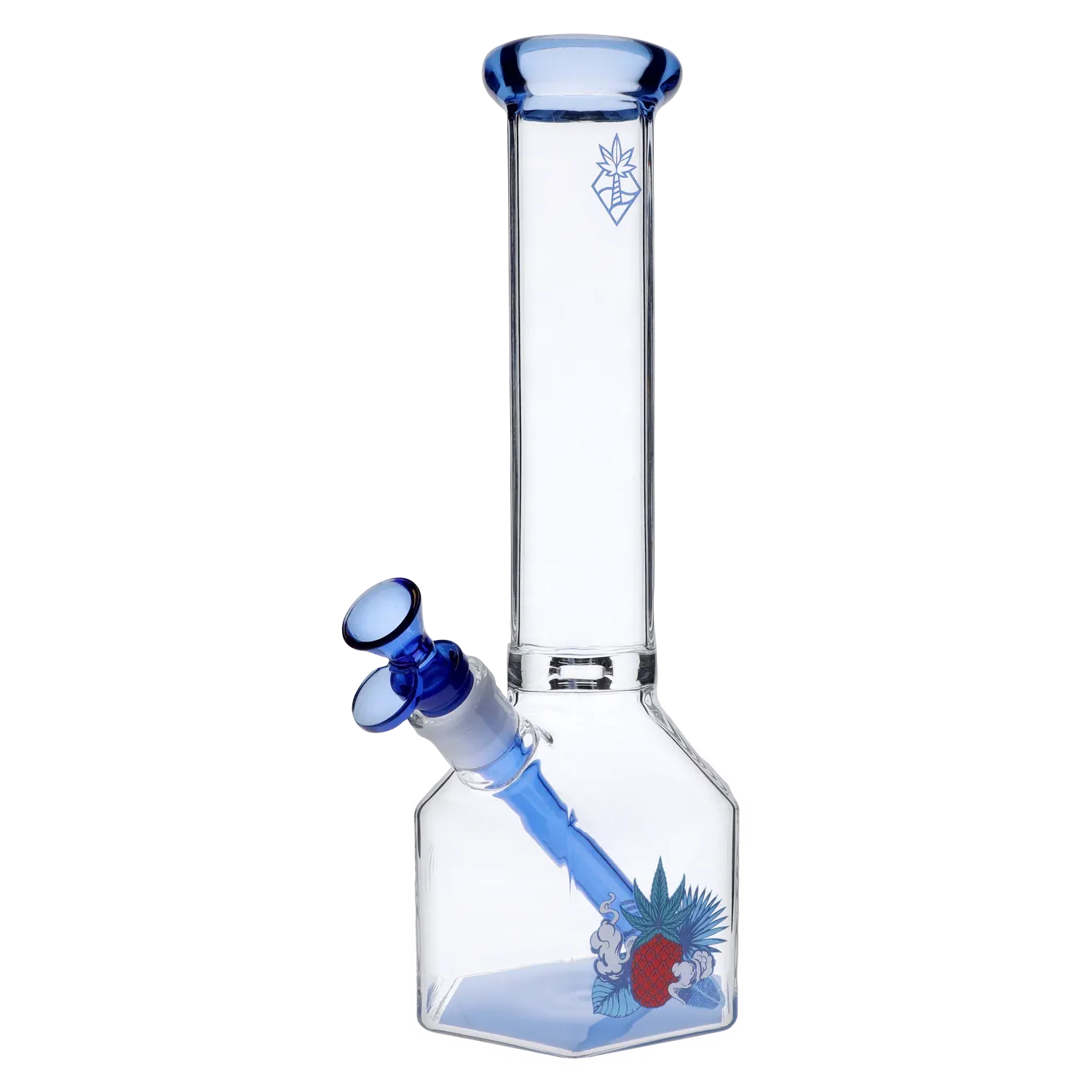 Cabana Cannabis Co. - Cabana Cannabis Co. Pineapple Water Pipe Light Blue - 12in - Image 2