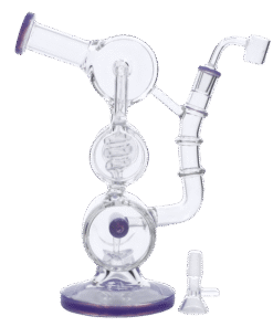 Alternative view of Valiant - Water Pipe w/Bowl &Quartz Milky Purple