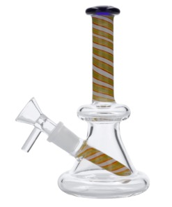 Valiant - Water Pipe Spiral Perc w/Bowl-Assorted-6"