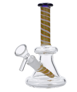 Alternative view of Valiant - Water Pipe Spiral Perc w/Bowl-Assorted-6"