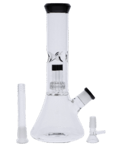 Valiant - Valiant Beaker Water Pipe w/ Honeycomb - Black - 11in.