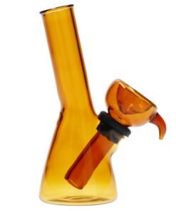 Valiant - Valiant Mini Water Pipe - Amber - 4.3in.