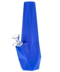 Alternative view of Valiant - Valiant Diamond Silicone Water Pipe - Blue - 10in.