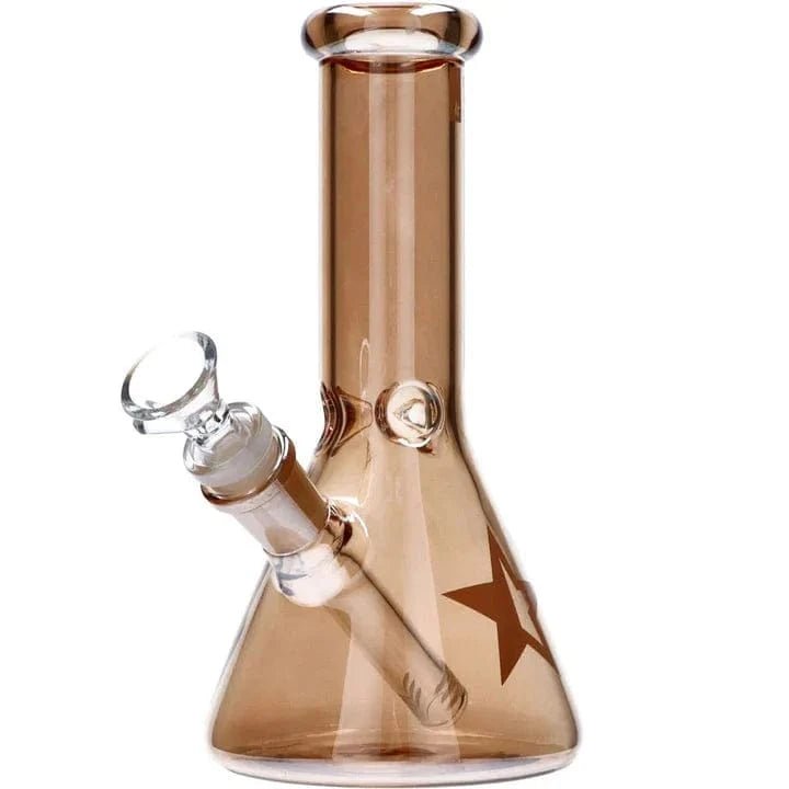 Famous Design - Famous Design Gold Beaker Water Pipe - Gold Fume - 8in. - Image 5