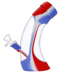 Valiant - Valiant Silicone & Acrylic Water Pipe - Assorted - 8.5in.