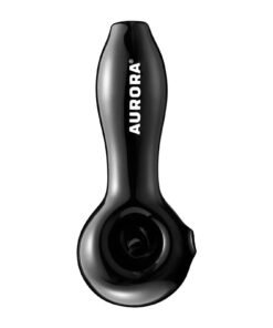 Aurora - Aurora Classic Spoon Pipe - Black - 4in.