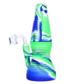 Valiant - Valiant Silicone Dab Rig - Blue Neon & White