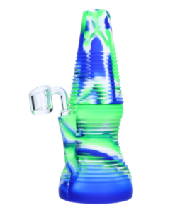 Alternative view of Valiant - Valiant Silicone Dab Rig - Blue Neon & White