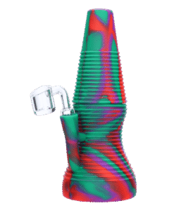 Alternative view of Valiant - Valiant Silicone Dab Rig - Purple Green & Orange