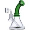 Valiant - Valiant Bent Neck Mini Water Pipe - Green - 7in.