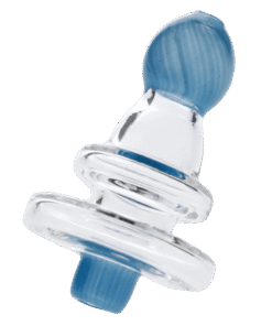 Valiant - Valiant Glass Carb Cap w/ directional air flow - Clear & Blue