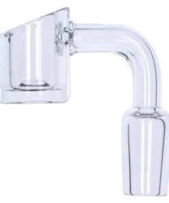 Valiant - Valiant Slashed Quartz Banger - 4mm thick 90 degree -  Male 14mm