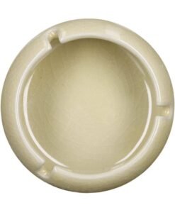 Valiant - Valiant Round Glass Ashtray - Yellow - 4in