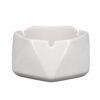 Valiant - Valiant Hexagonal Glass Ashtray - White - 4.4in