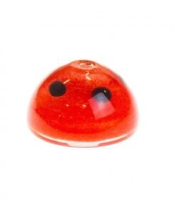 Valiant - Valiant Spotted Mushroom Glass Carb Cap - Red
