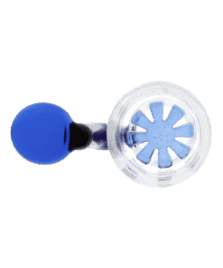Alternative view of Valiant - Valiant Glass Bowl w/ Handle & Honeycomb Screen - Blue - Male 18mm