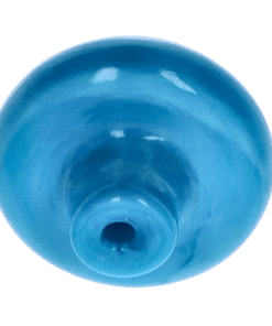 Alternative view of Valiant - Valiant Spotted Mushroom Glass Carb Cap - Light Blue
