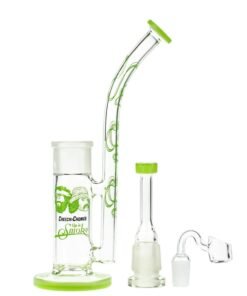 C&C - C&C Waterpipe w Dab Rig Tied Stick w/D.S andQuartz-Milky Green