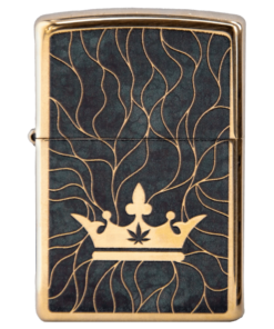 Queen of Bud - Queen of Bud Black Obsidian Mosaic Zippo