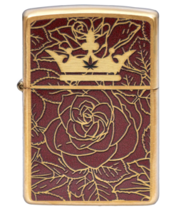 Queen of Bud - Queen of Bud Zippo Red Jasper Rose
