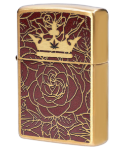 Alternative view of Queen of Bud - Queen of Bud Zippo Red Jasper Rose