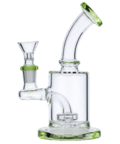 Alternative view of Valiant - Valiant Bent Neck Water Pipe w/ Matrix Perc - Bright Green - 6in.